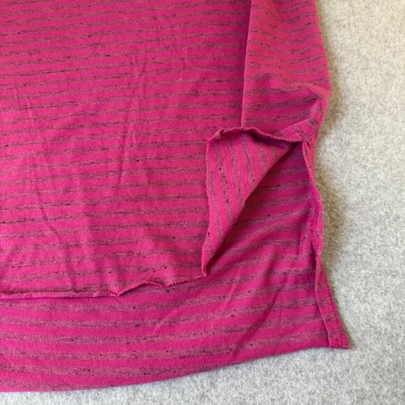 Cut Loose Purple Striped Two Tone Rosa‎ Boxy Pullover Long Sleeve Top One Size - Picture 10 of 14